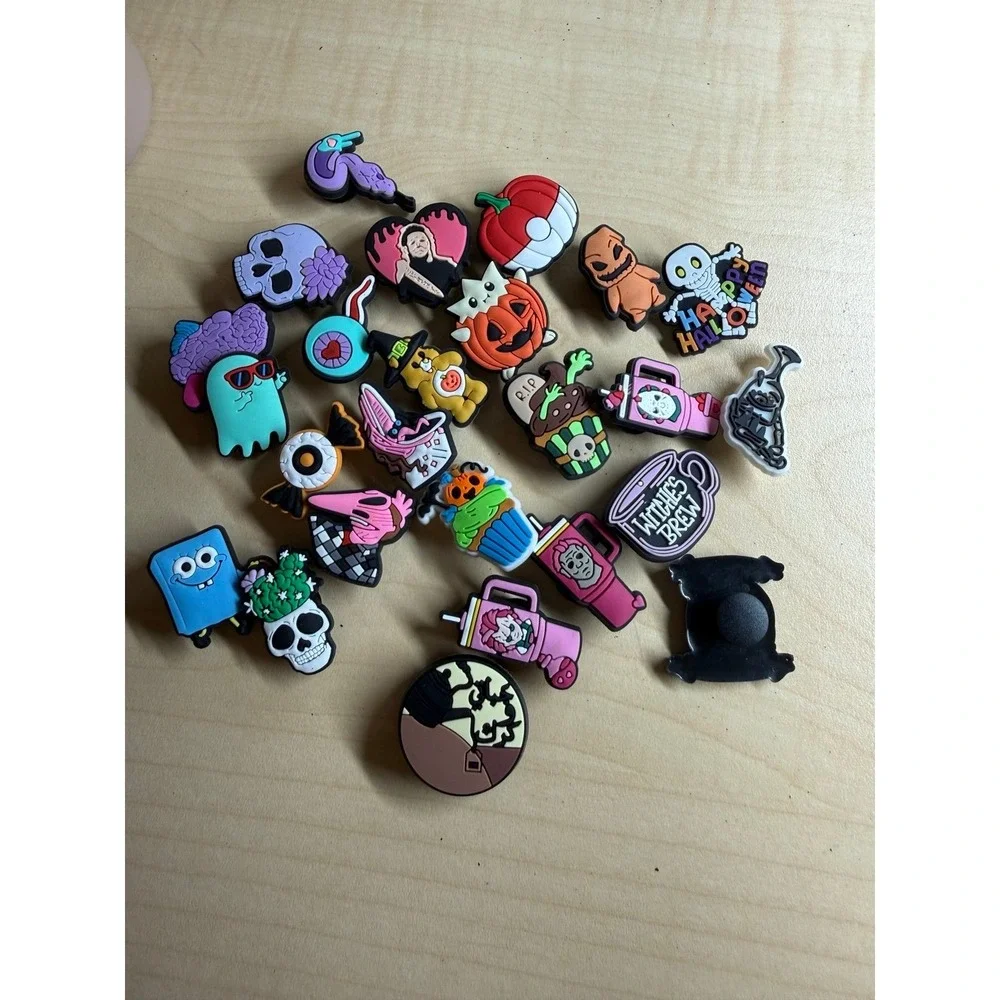 Halloween Croc Charms‎ Lot 20+ Spooky Ghost Pumpkin Horror Jibbitz Shoe Charms